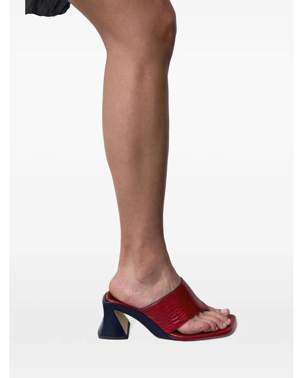 Miista Red Ernie Leather Heeled Sandals