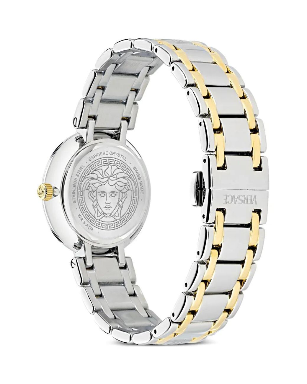 Versace Green Antlia Stainless Steel 34Mm Watch