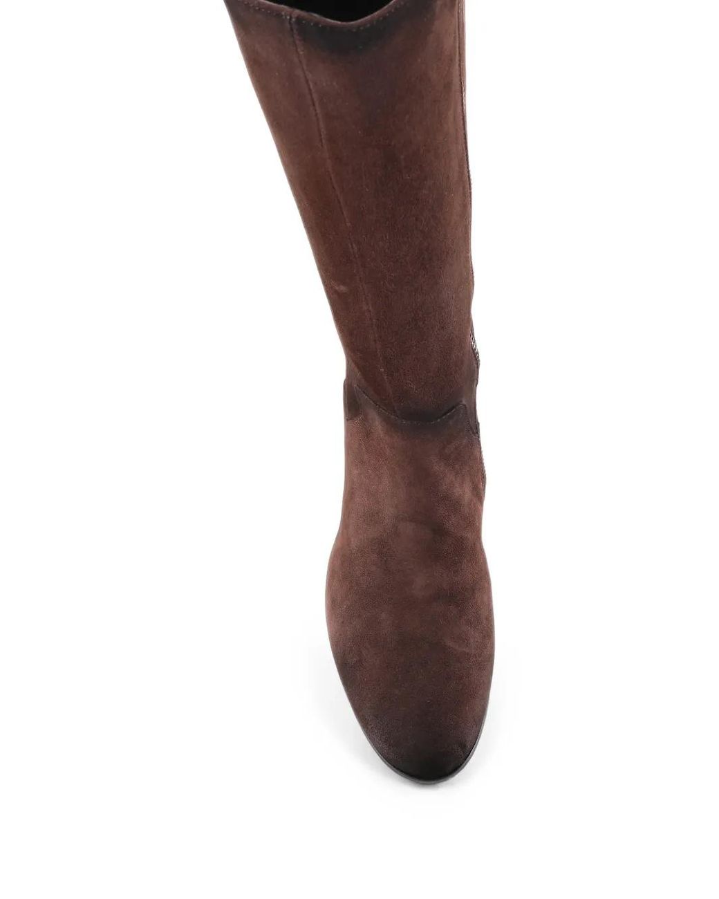 Alexander Hotto Brown Bottines En Daim À Zip Latéral