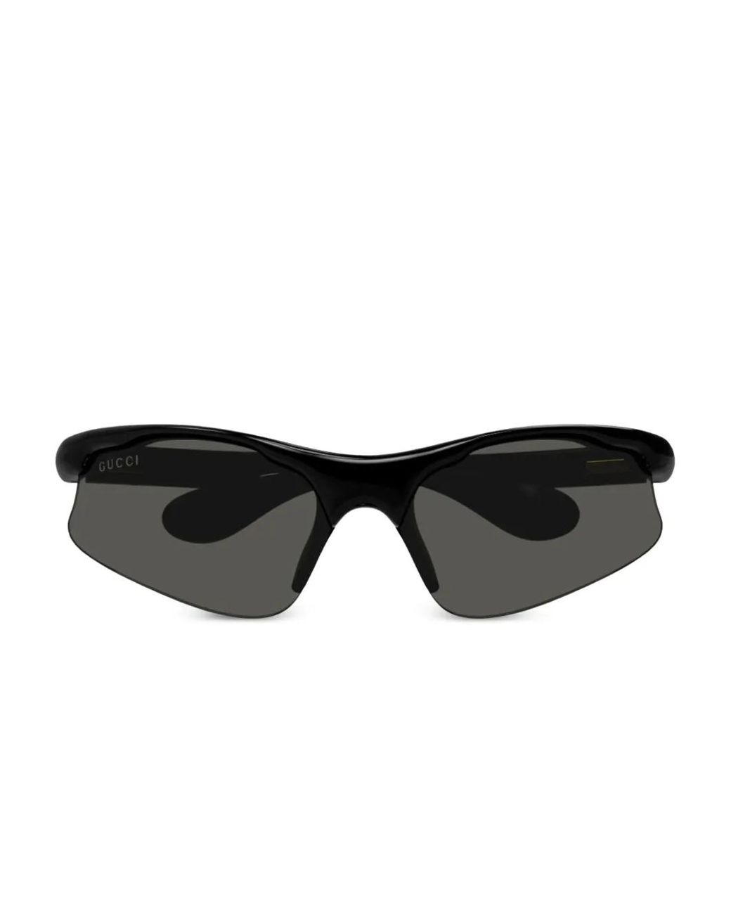 Gucci Black Mask-Frame Sunglasses