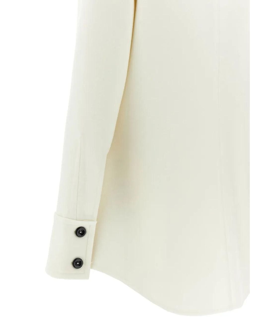 Jil Sander Natural Wool Coat