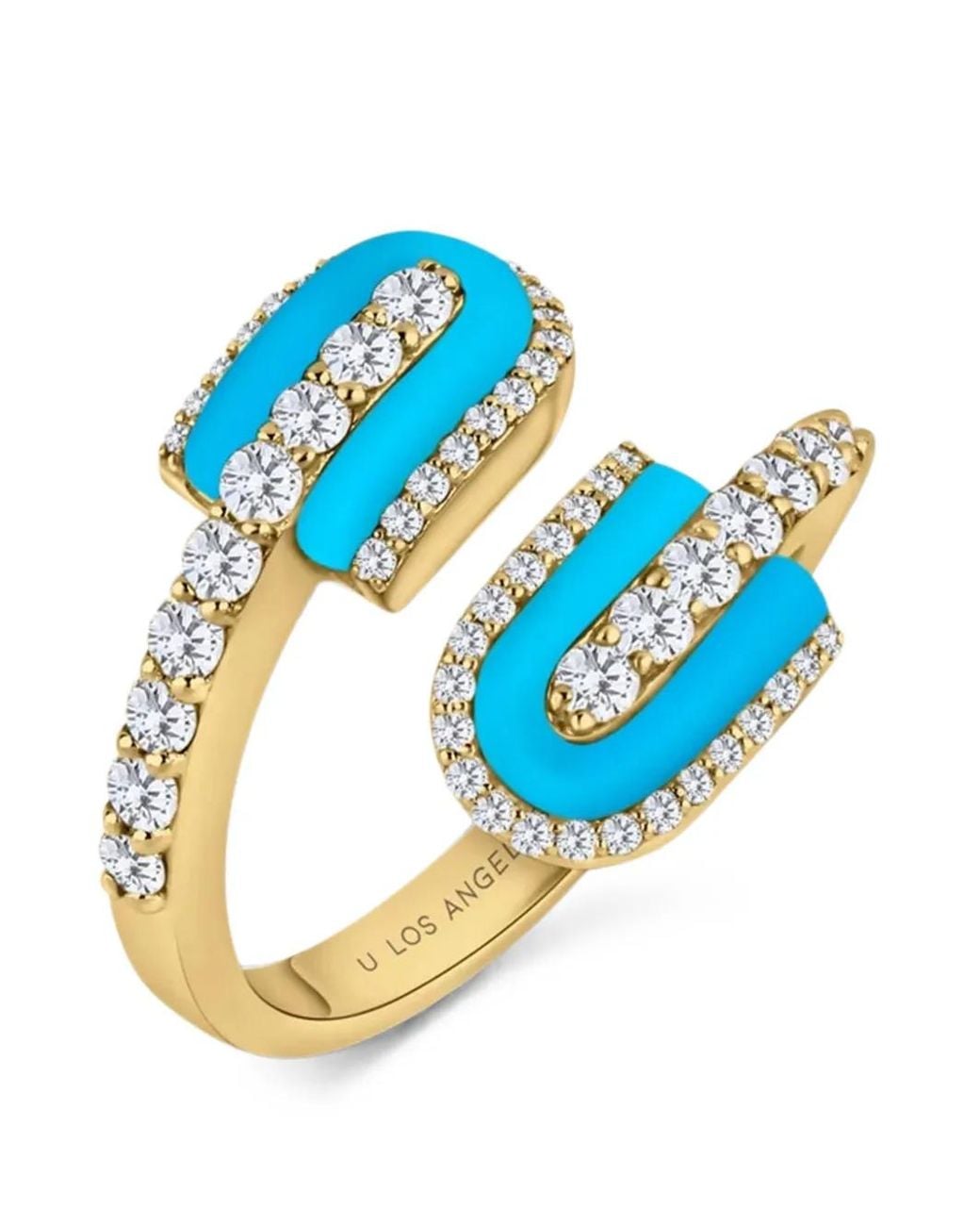 UNION LOS ANGELES Blue U Duo And Diamond Ring