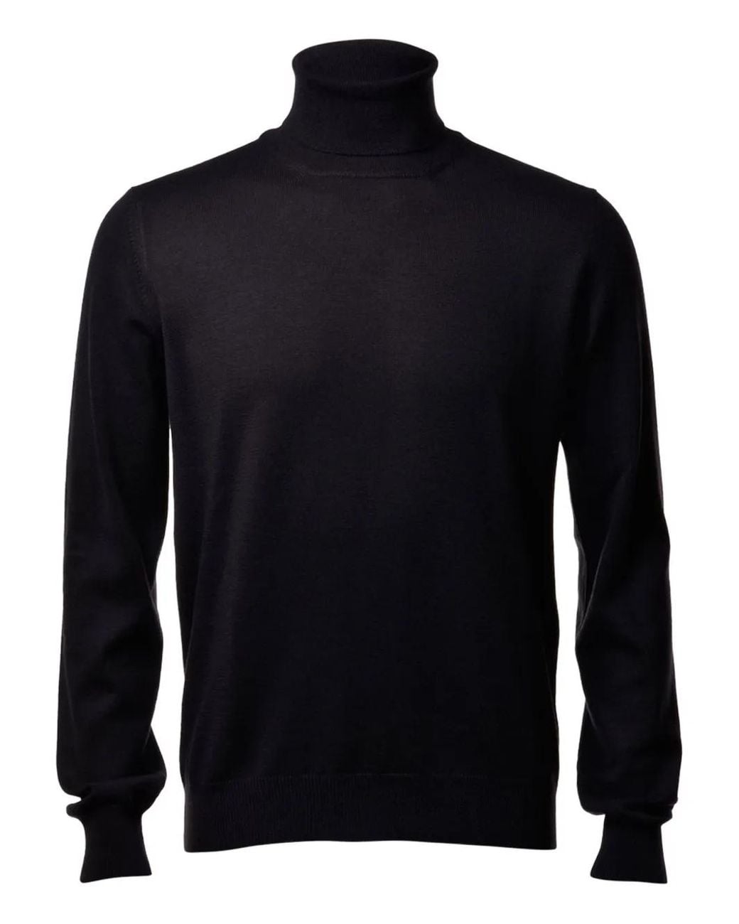 Gran Sasso Blue Turtleneck Wool Sweater for men