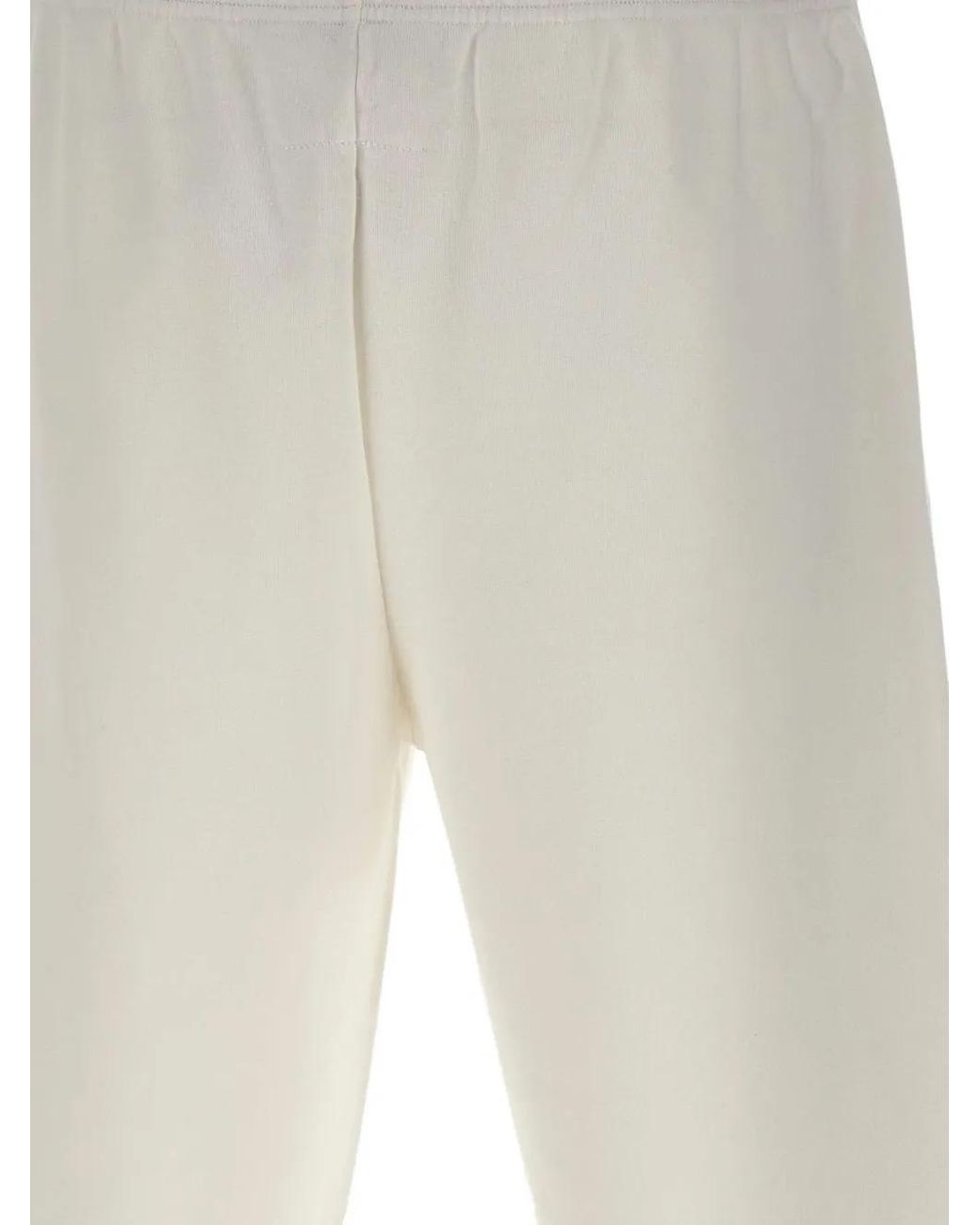 MM6 by Maison Margiela White Logo-Patch Track Shorts for men