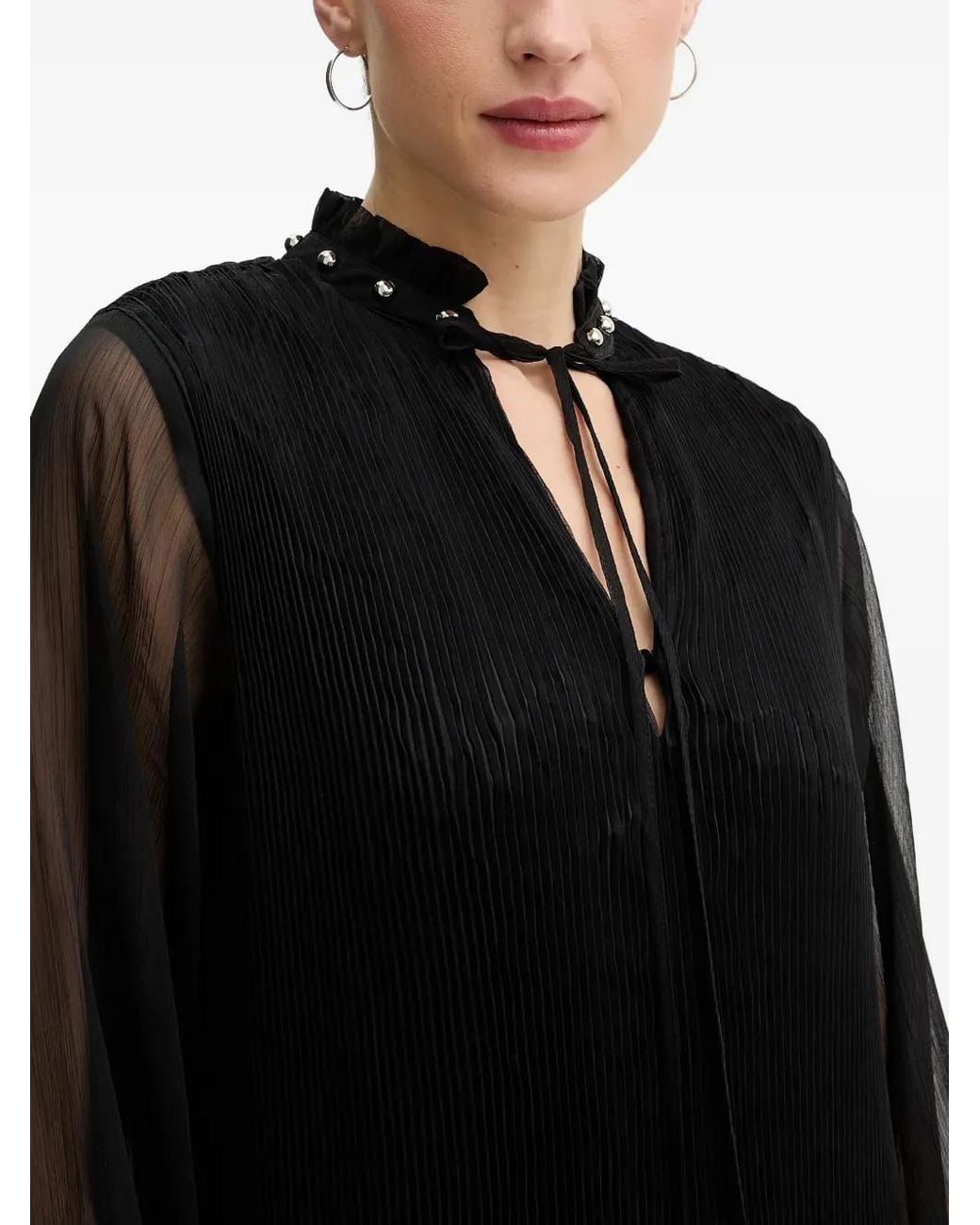 Liu Jo Black Long-Sleeve Mini Dress