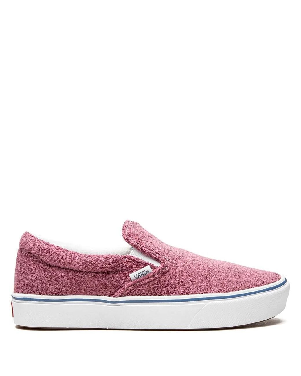 Vans Pink Comfycush Slip On "Terry" Sneakers