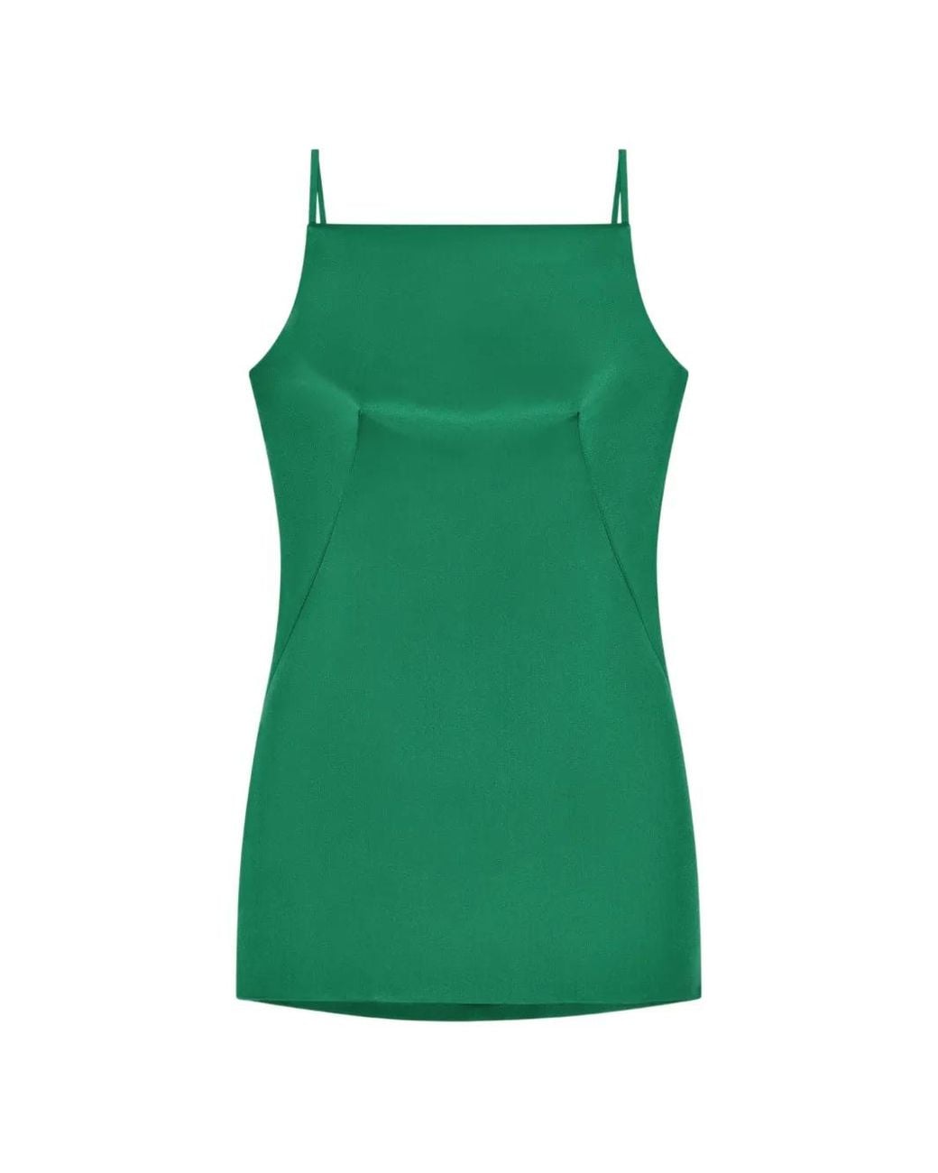 Givenchy Green Square-Neck Mini Dress