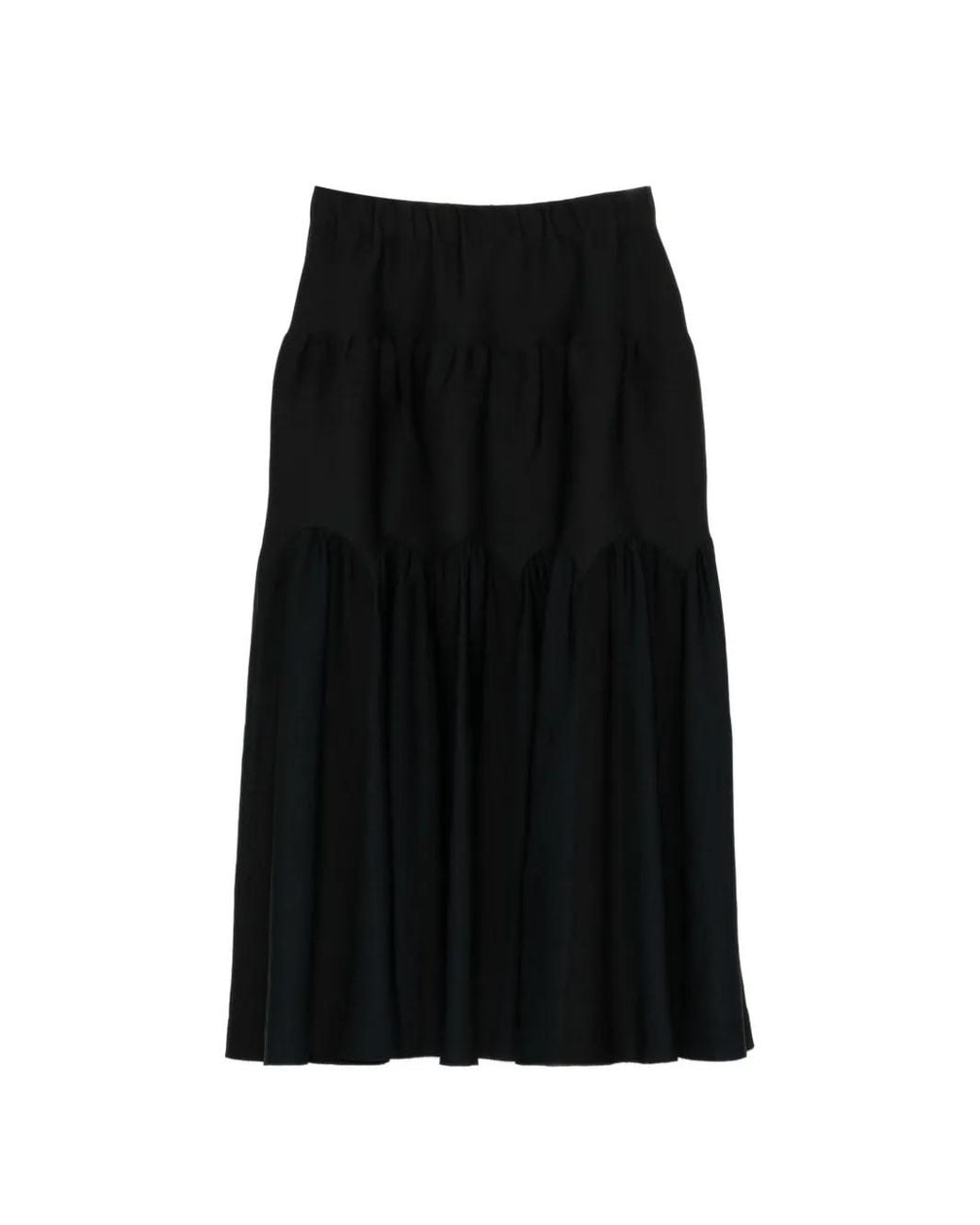 CFCL Black Jupe Plissée En Tulle
