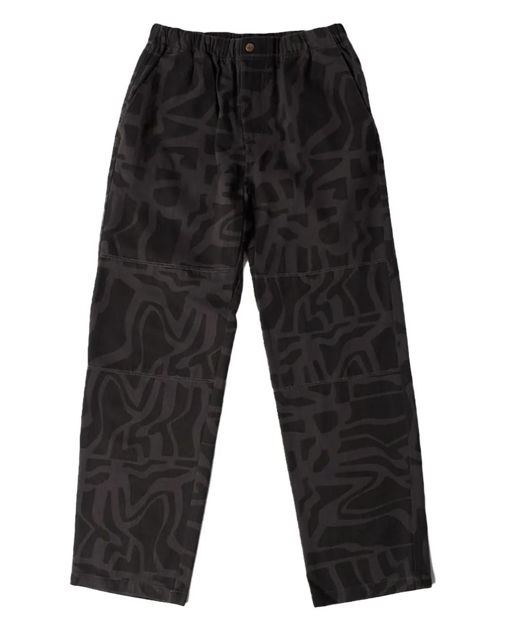 by Parra Gray Button-Fastening Trousers for men