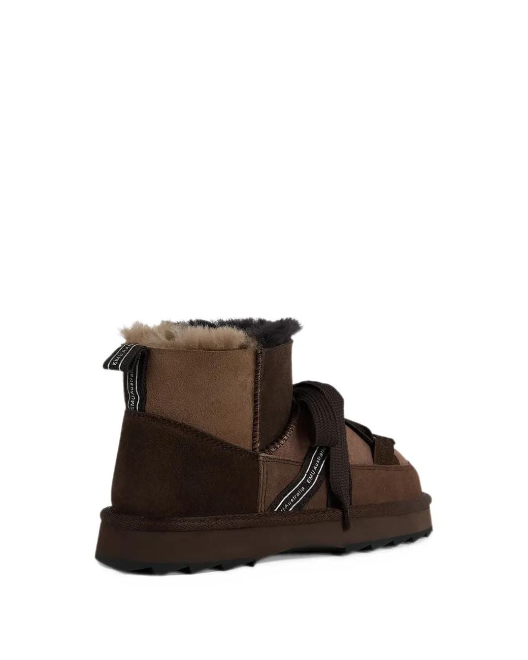 EMU Brown Patchwork Ankle Boots