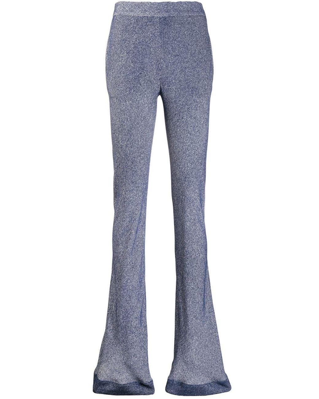 patterned flare pants