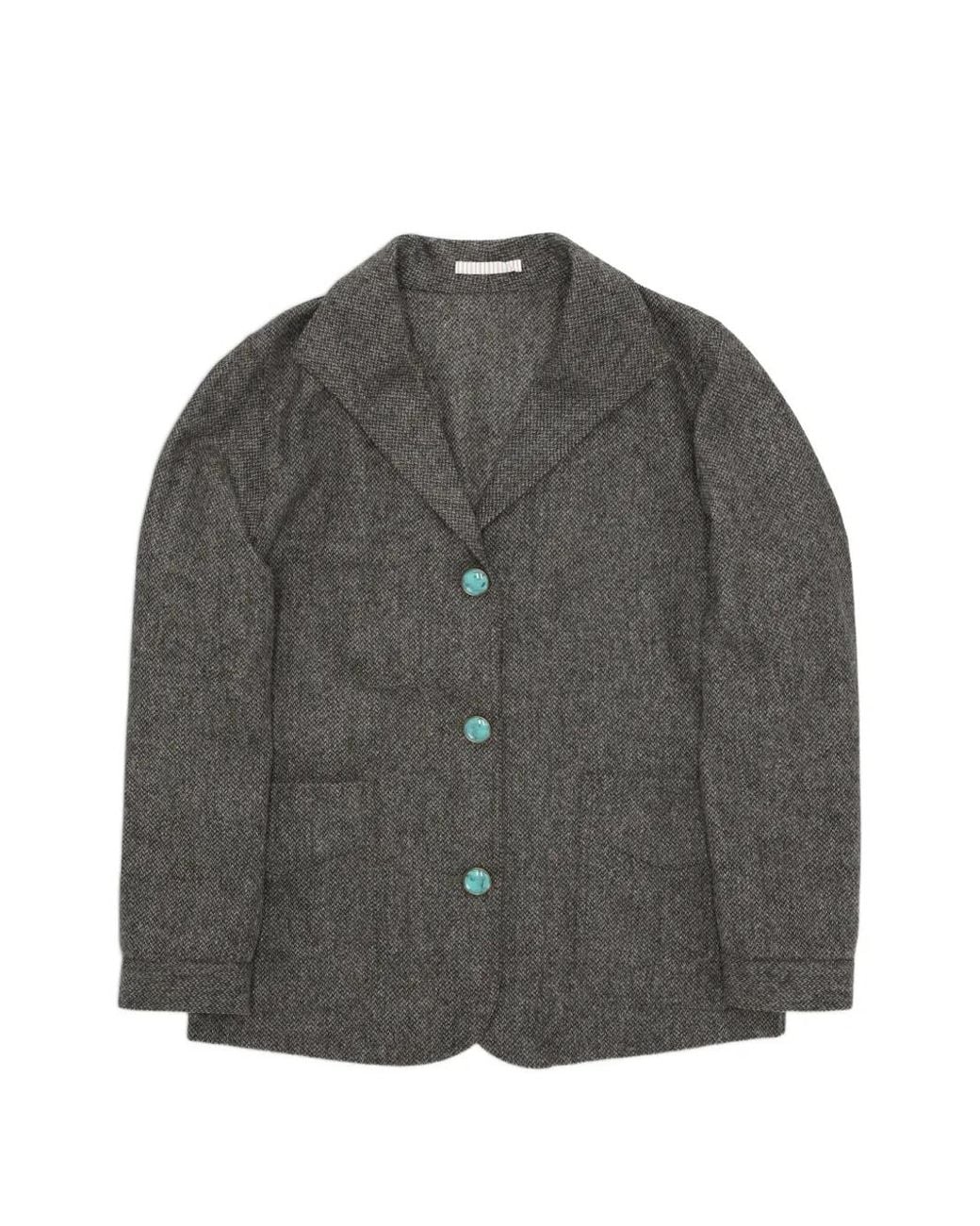 Fortela Gray Scotland Patch-Pocket Blazer