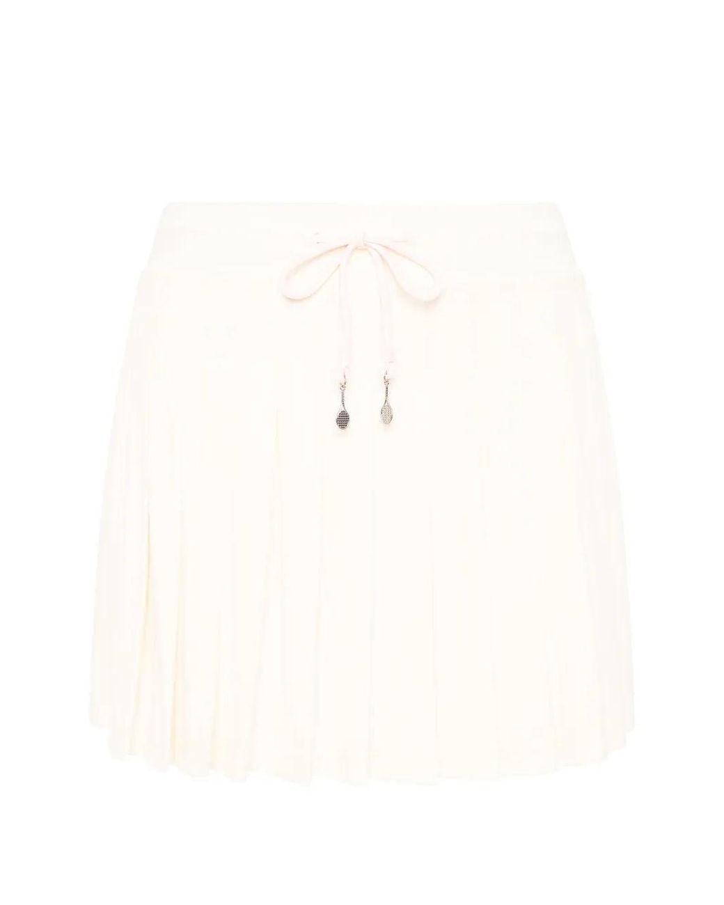 The Upside Natural Cadiz Pleated Mini Skirt