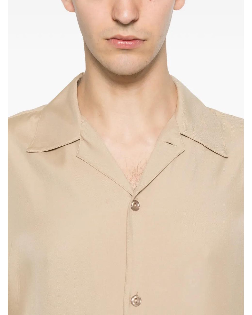 Sandro Natural Chemise Ample À Col Requin for men