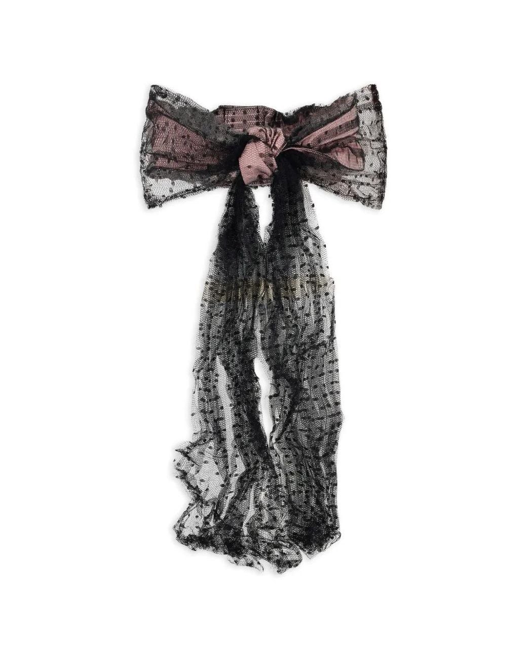 Red(v) Black Bow Hairband