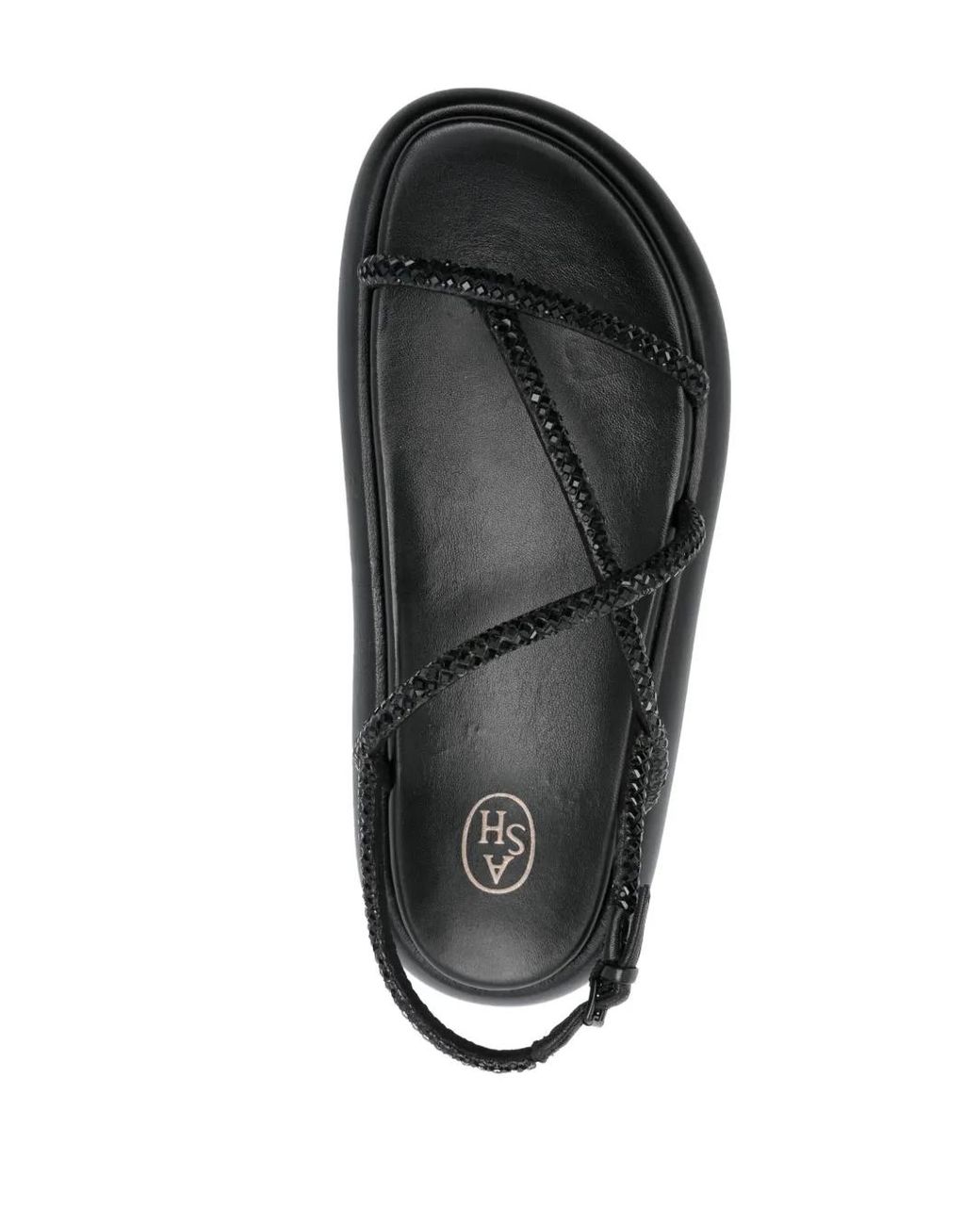 Ash Black Vera Rhinestone-Embellished Sandals