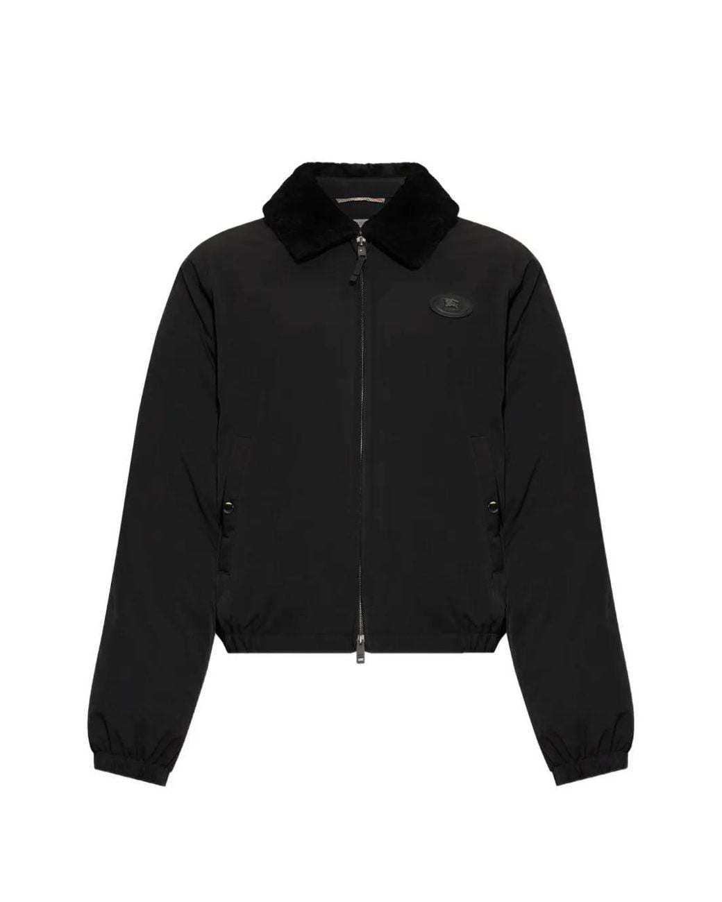 Burberry Black Nylon Cotton Farnborough Jacket for men