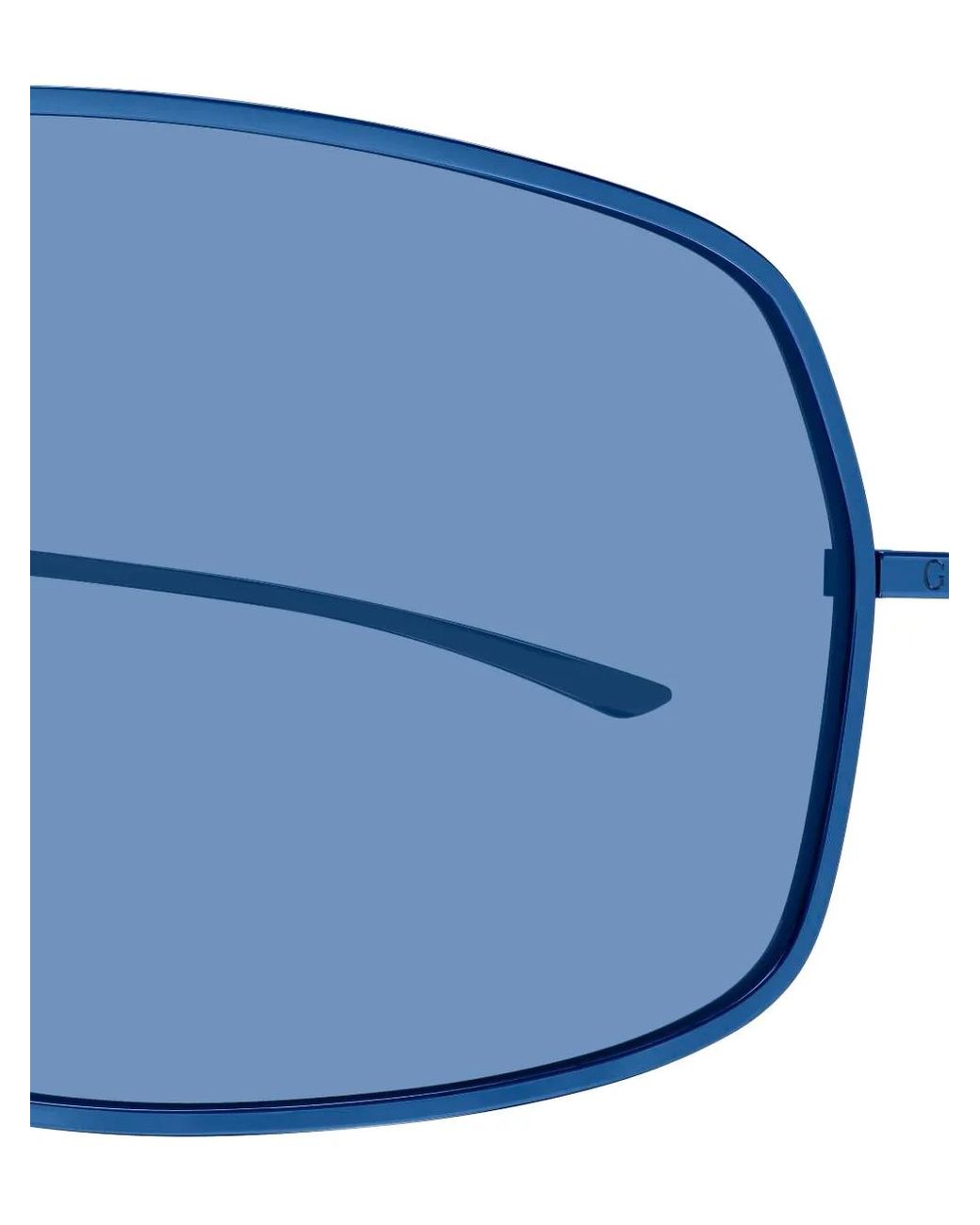 Gucci Blue Mask Geometric-Frame Sunglasses