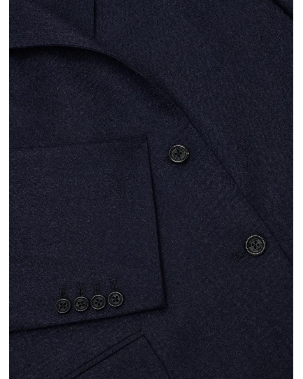 ARMARIUM Blue Arturo Asymmetric-Fastening Coat