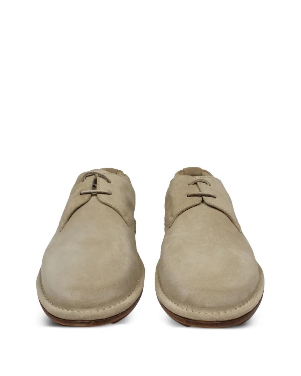 Giorgio Armani Natural Lace-Up Suede Boots for men
