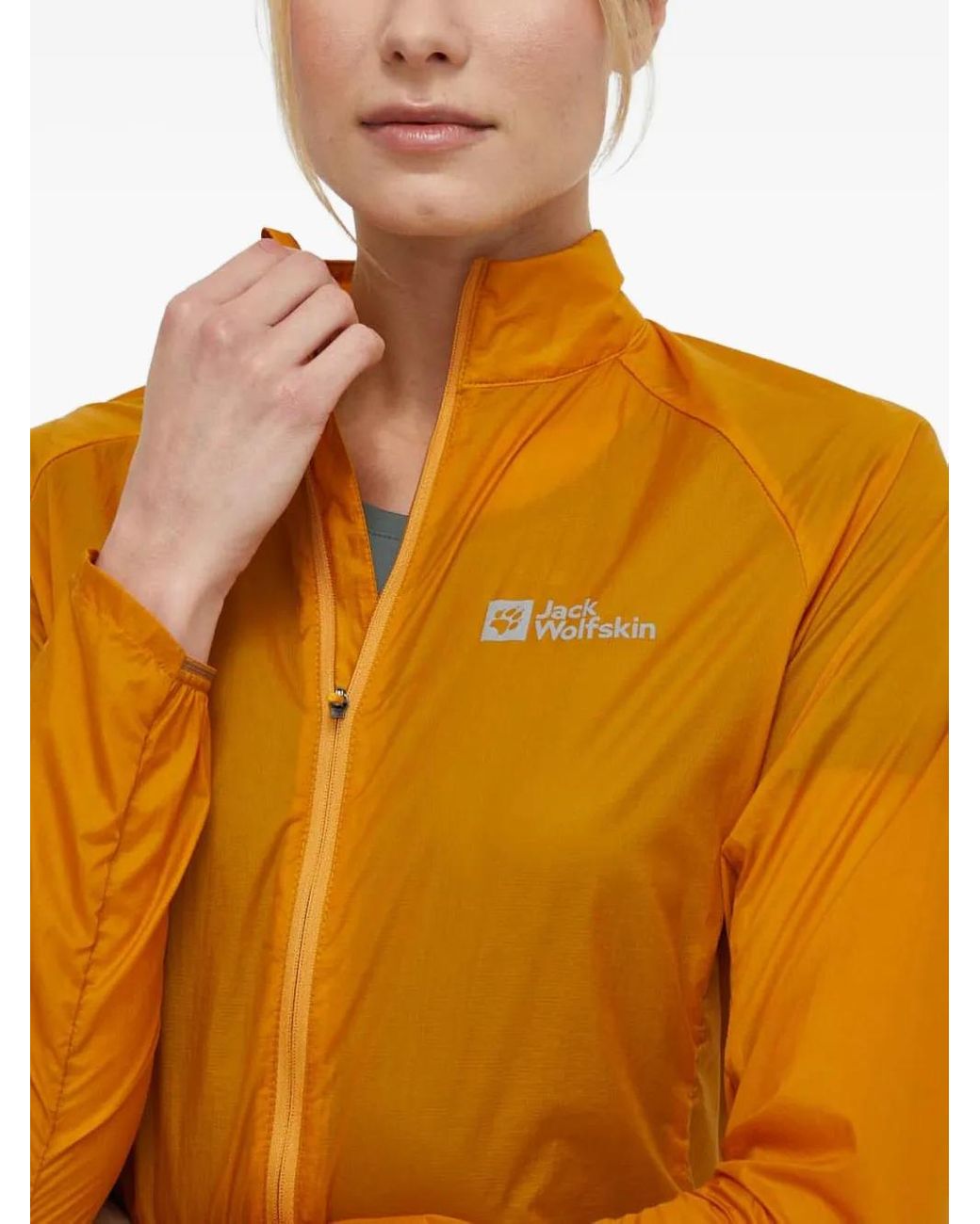 Jack Wolfskin Orange Gravex Wind Zip-Fastening Performance Jacket