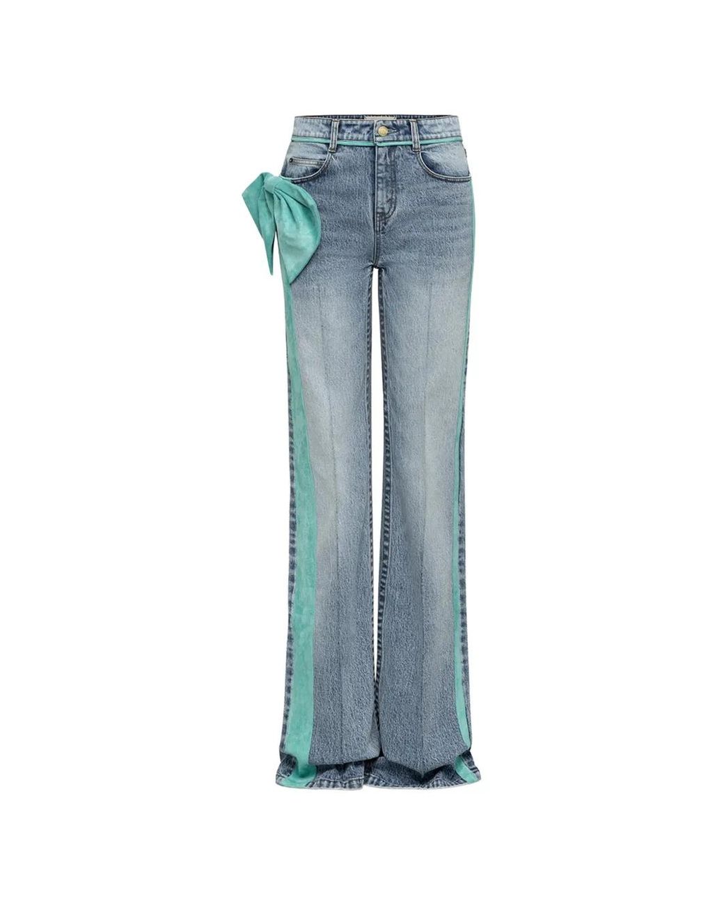 Hellessy Blue Bow-Embellishment Jeans