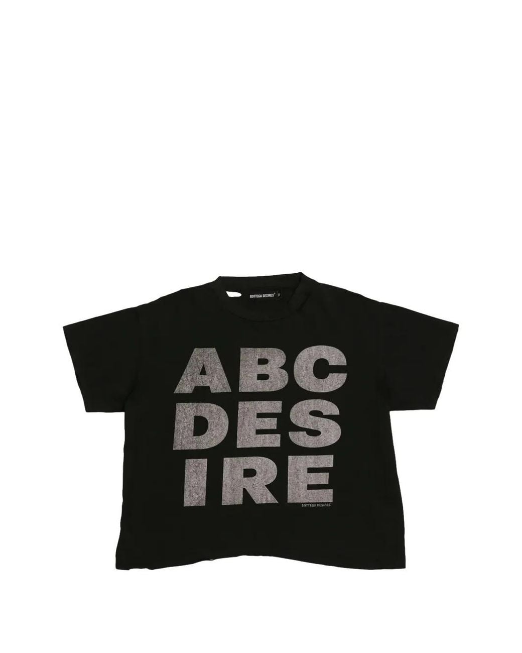 Bottega Desires Black Abc Desires Distressed T-Shirt