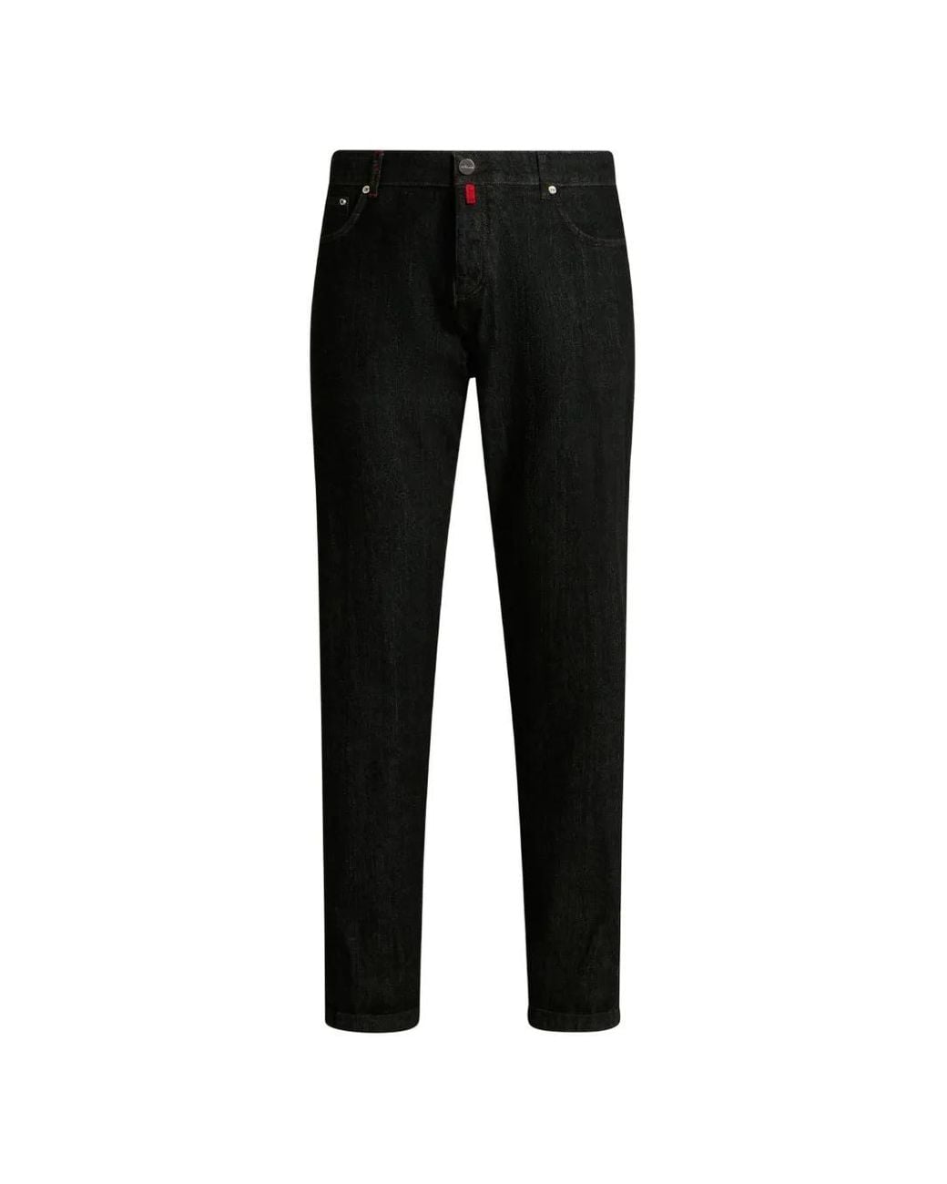 Vaqueros Rectos Con Botones Kiton de hombre de color Black