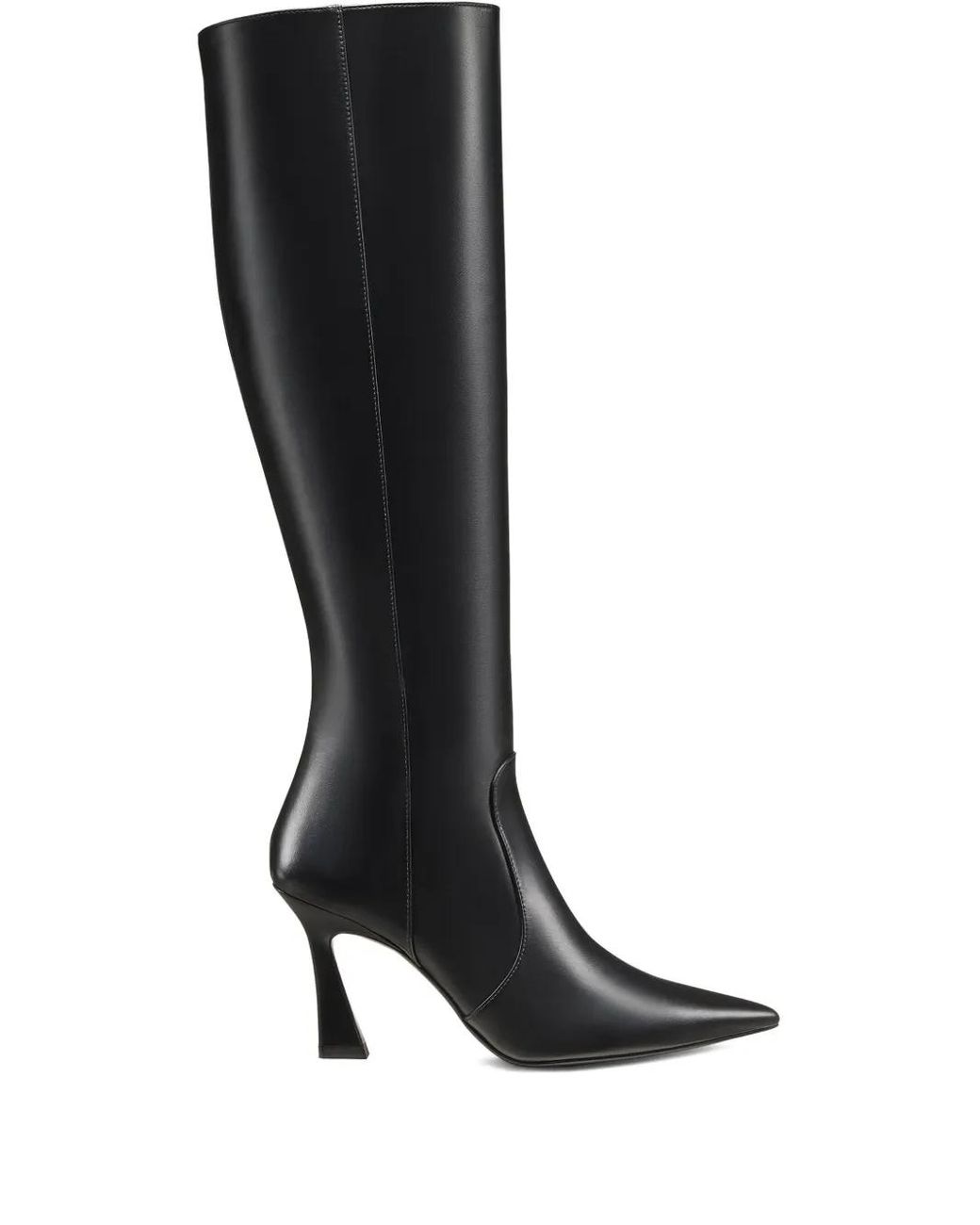 Stuart Weitzman Black 85Mm Vinnie Pointed Zip Boots