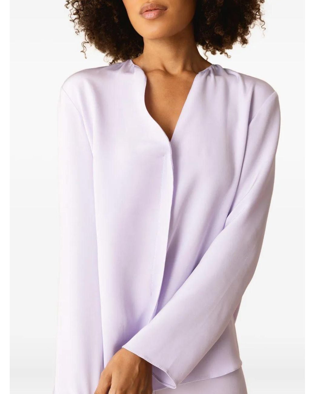 Peter Cohen Pink Long-Sleeve V-Neck Shirt
