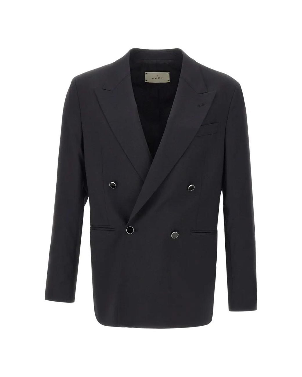Manuel Ritz Blue Double-Breasted Blazer for men