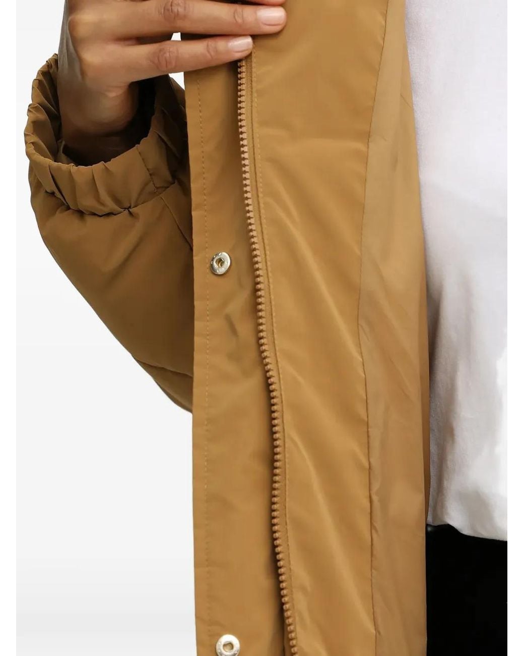 EA7 Natural Belted Quilted Design Jacket