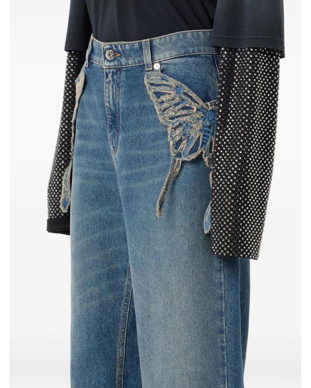 Blumarine Blue Butterfly Jeans