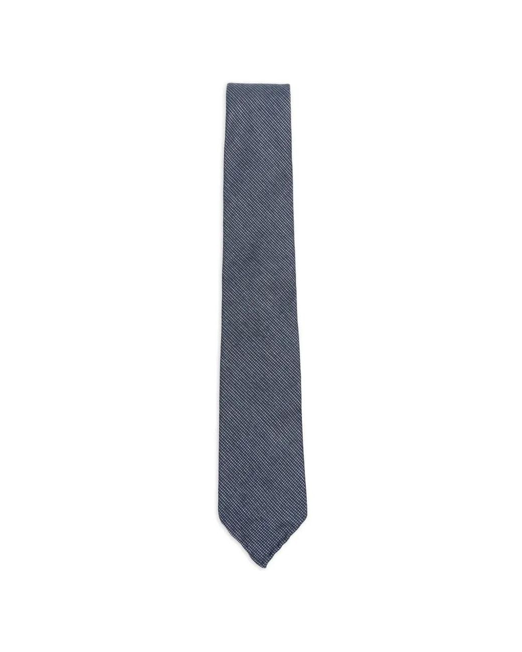 Dell'Oglio Blue Martin Patterned Tie for men
