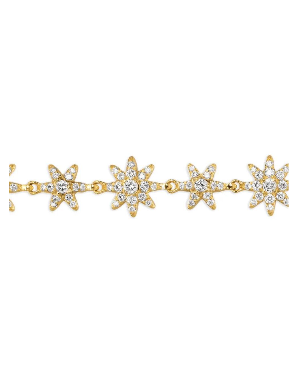 David Yurman White 18K Starburst Diamond Drop Earrings
