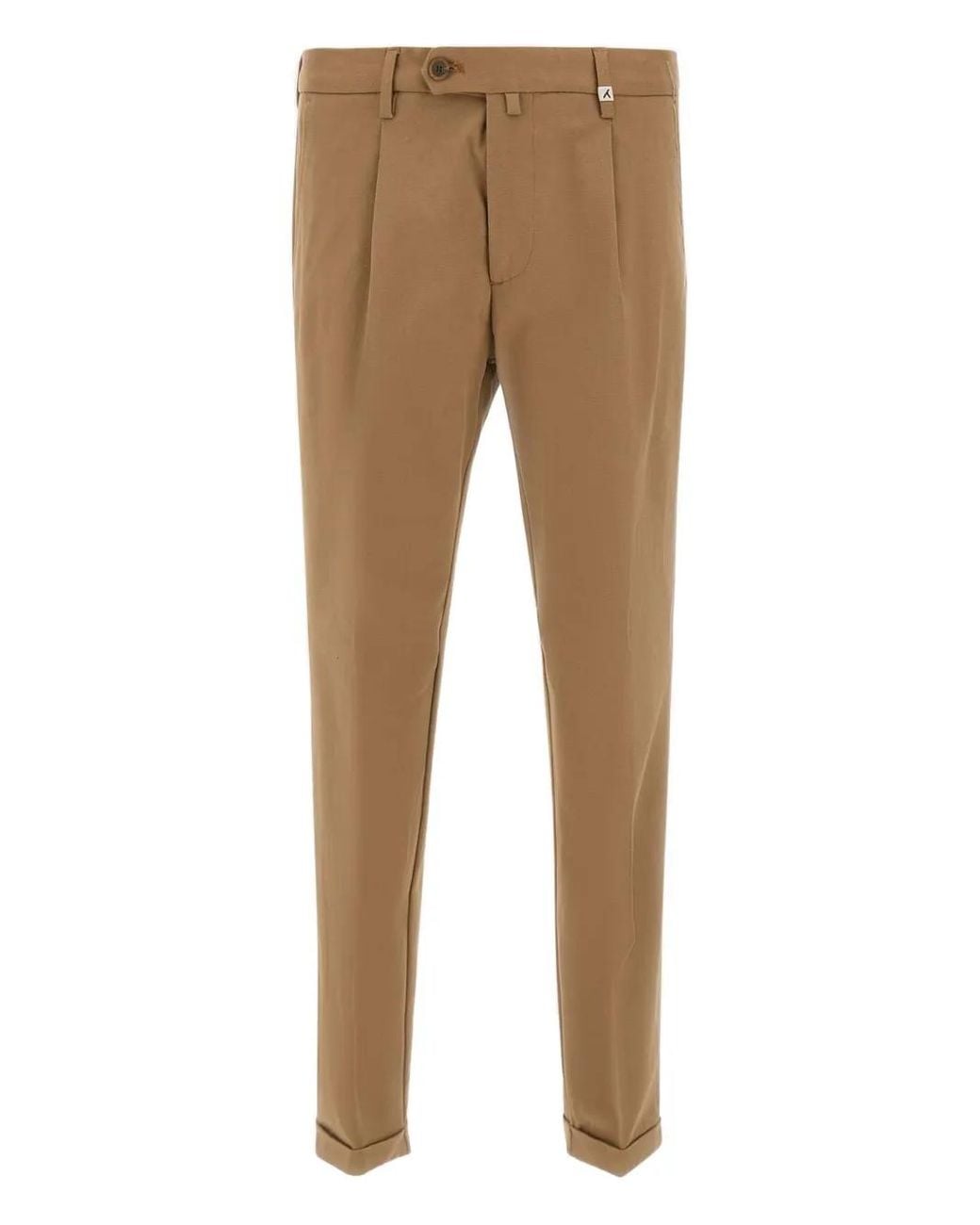 Myths Natural Pleated Cotton Trousers for men