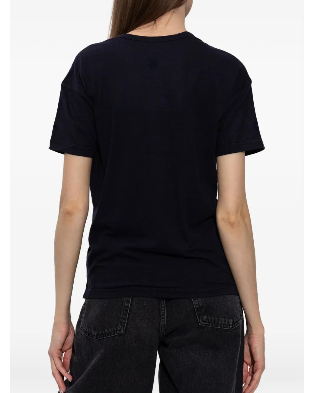 Zadig & Voltaire Black Marta Rhinestone-Embellished T-Shirt