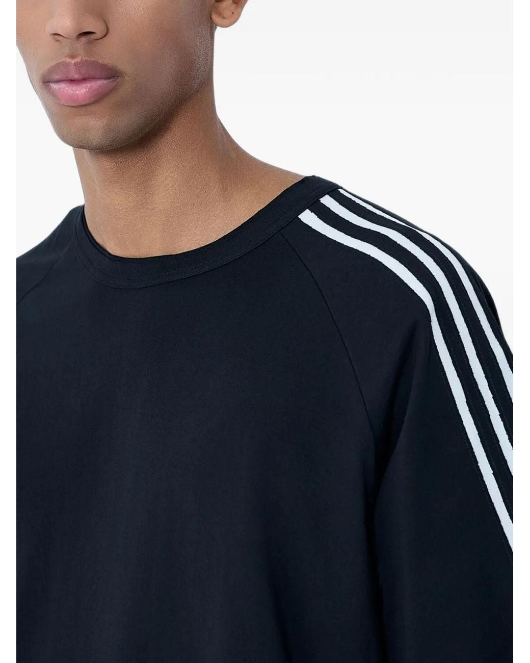 Y-3 Blue Logo Cotton T-Shirt for men