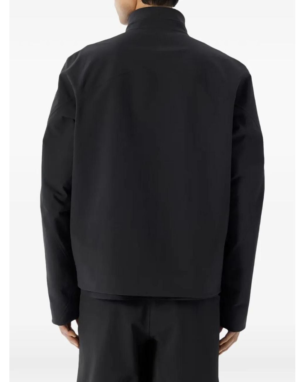 Veilance Blue High-Collar Zip-Up Jacket for men