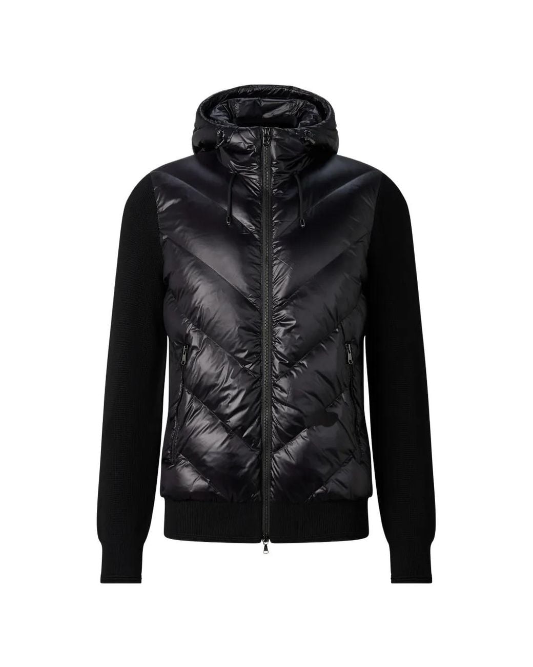 Bogner Black Veste Zisco À Empiècements for men