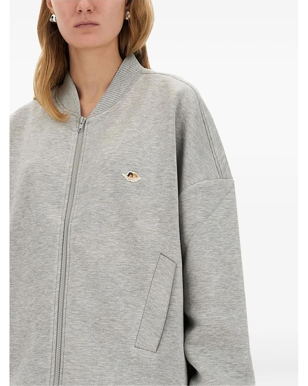 Bomber Con Zip di Fiorucci in Gray