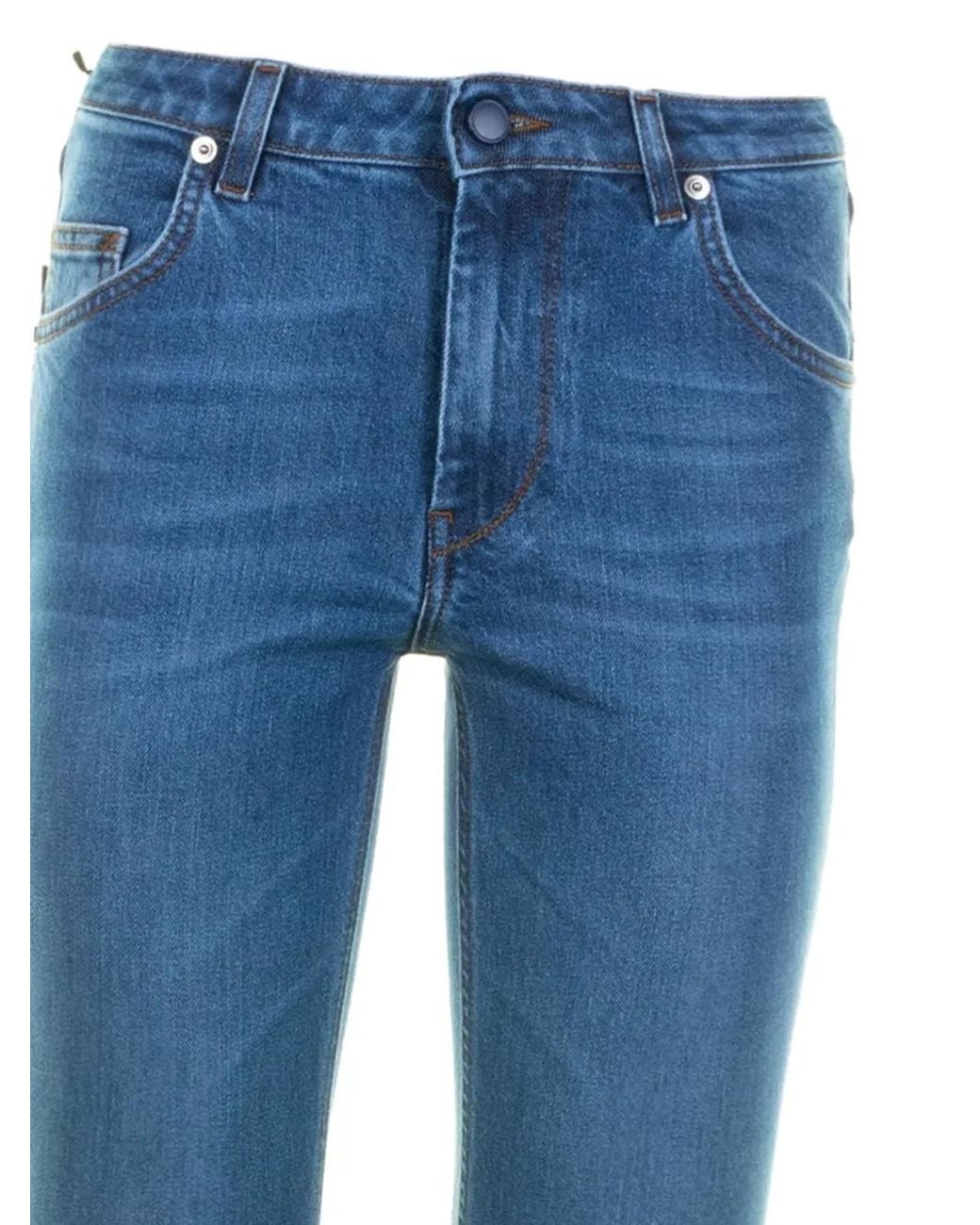 Re-hash Blue Five-Pocket Jeans