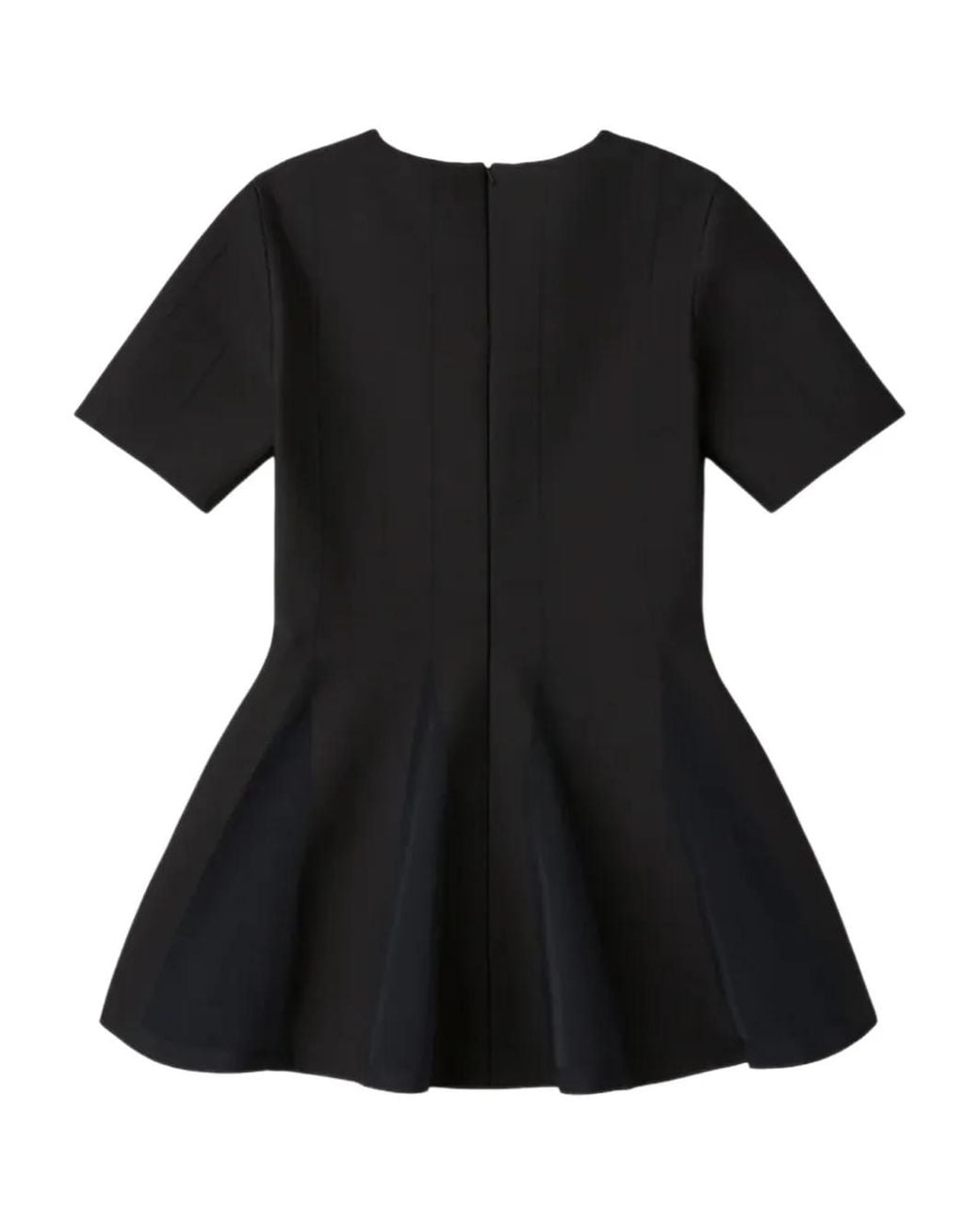 CFCL Black Conic Flared Short-Sleeve Blouse