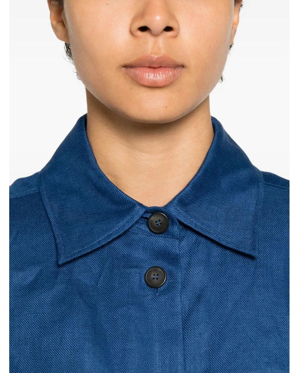 Weekend by Maxmara Blue Pomposa Button-Up Shirt