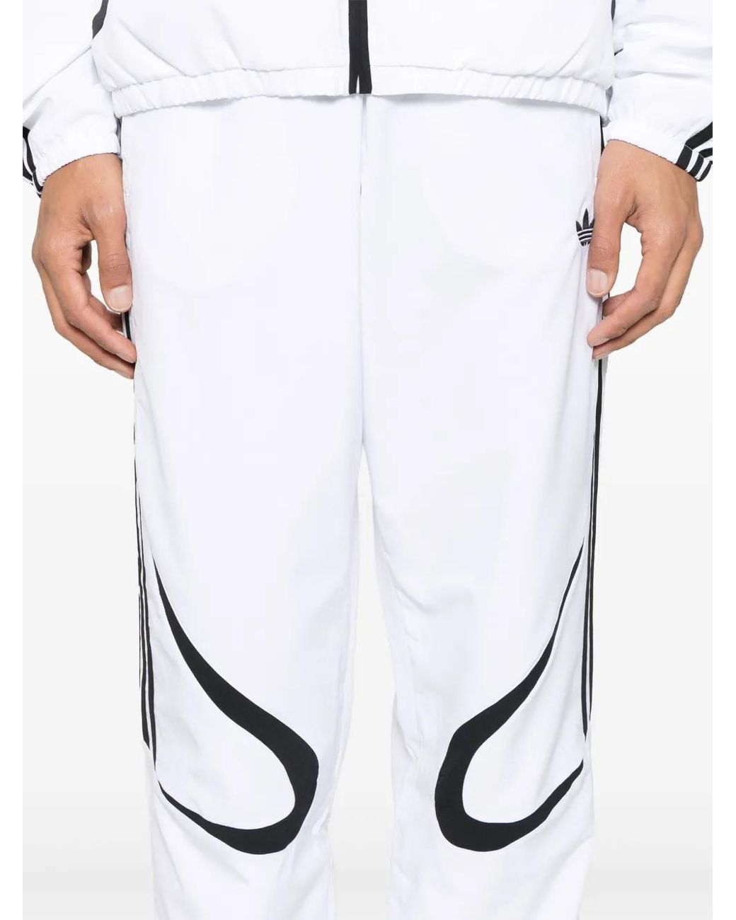 Adidas White Adicolor Teamgeist Track Pants for men
