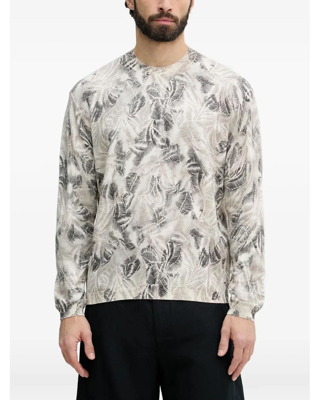ARMANI EXCHANGE Gray Crewneck Sweater for men