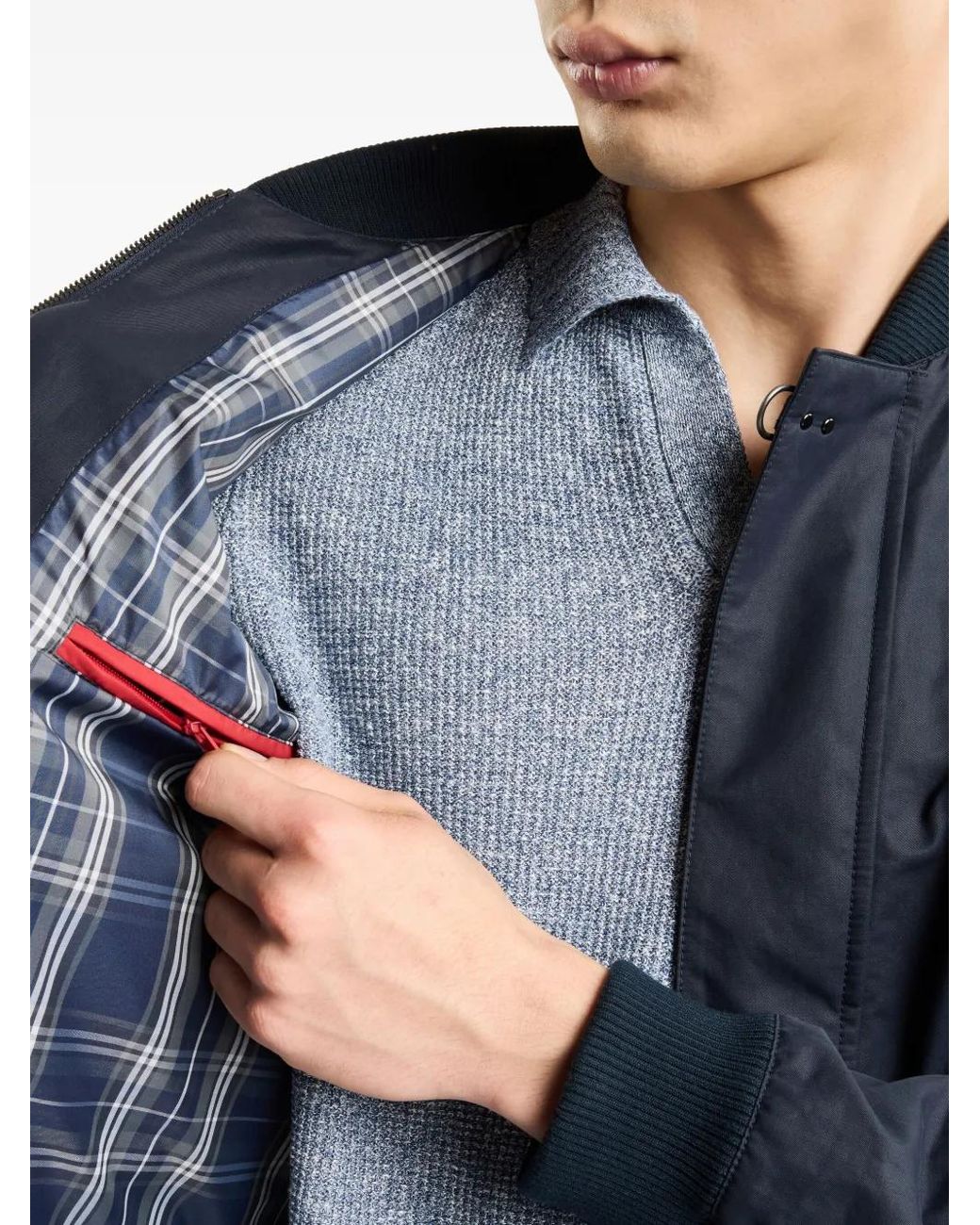 Fay Blue Bomber Jackets for men