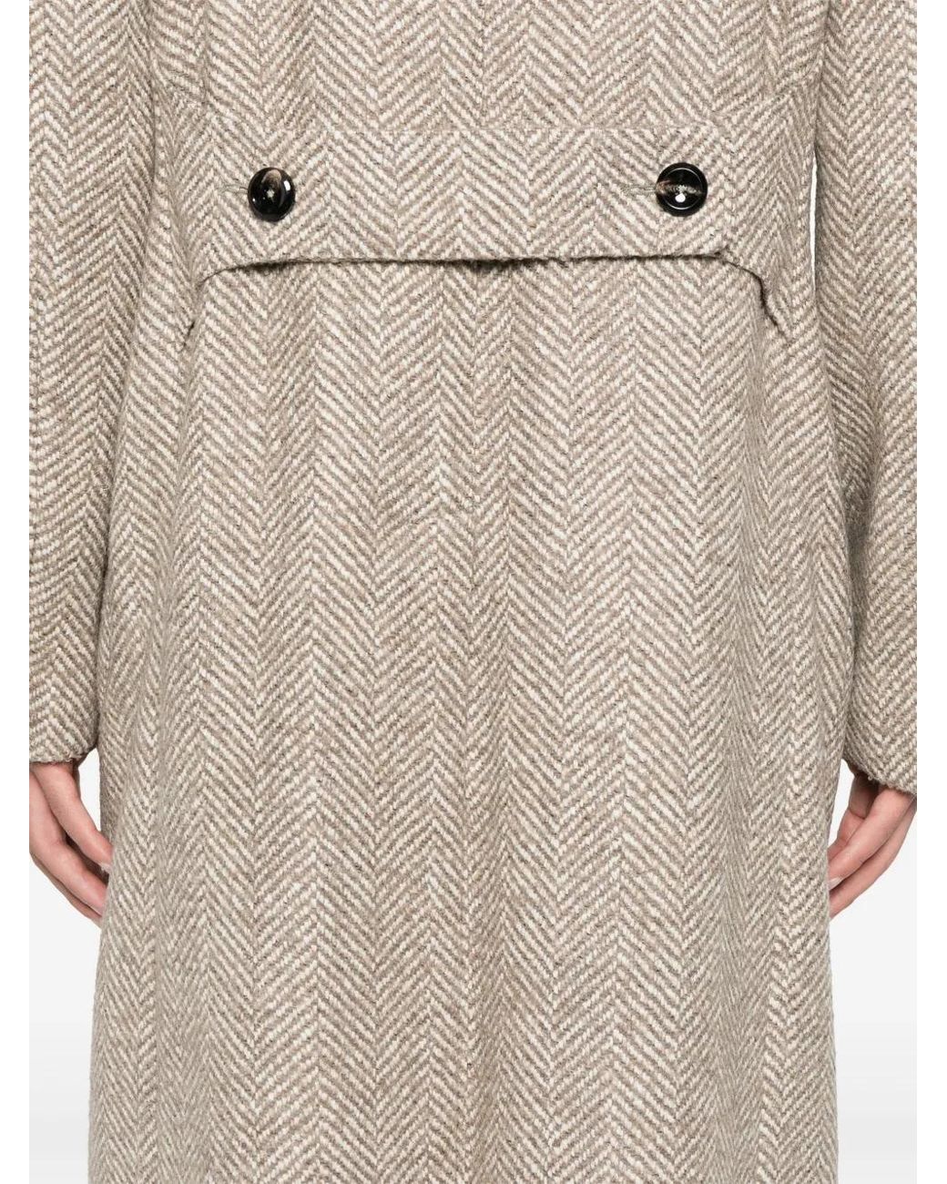 Tagliatore Natural Double-Breasted Coat for men