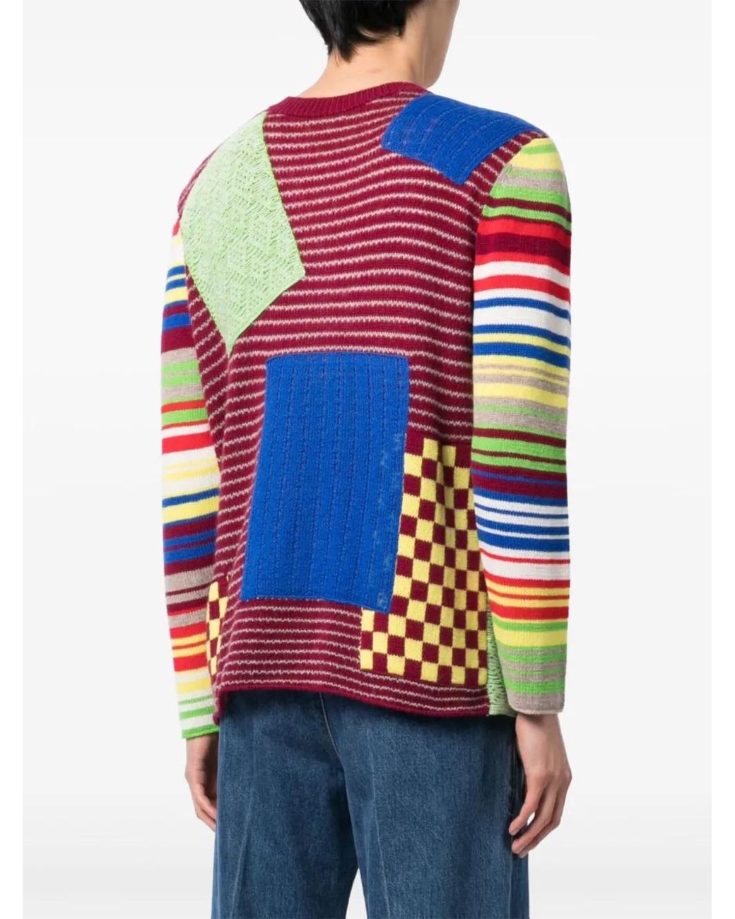 Pull À Design Patchwork The Elder Statesman pour homme en coloris Blue