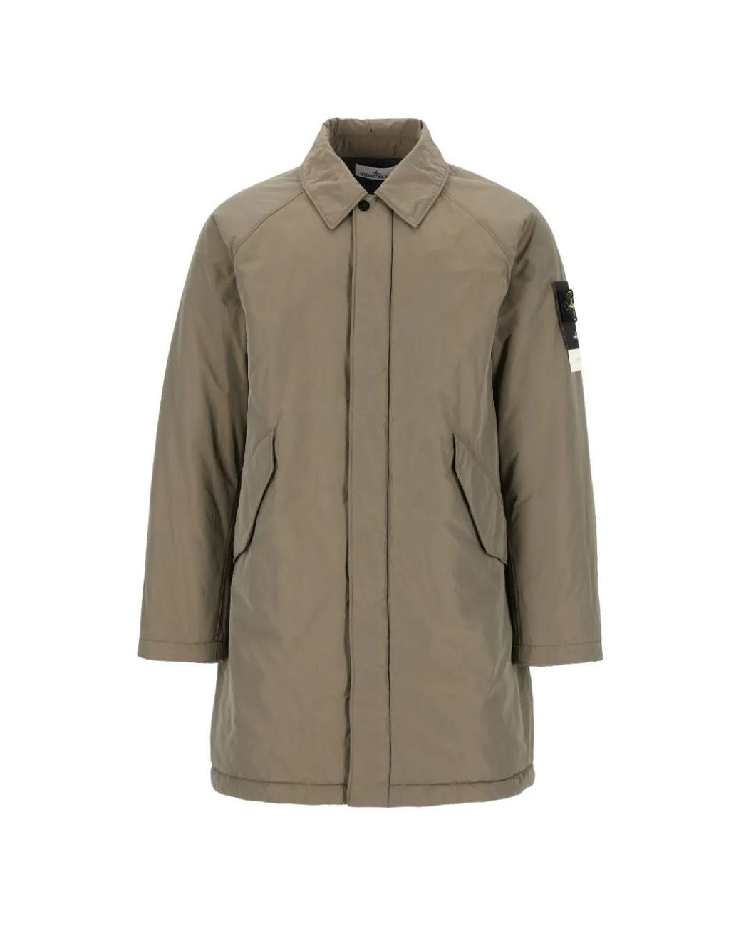Stone Island Natural 7100002 Micro Twill Padded Coat for men